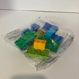 New Sealed Lego Duplo Set Bag Number Blocks 1-4 Octane 15 Pieces Blue Green
